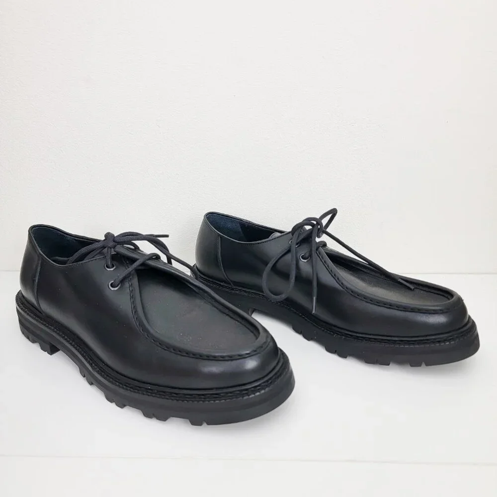 BODE University Leather Derby Loafers in Black 41 8 - Picture 2 of 12